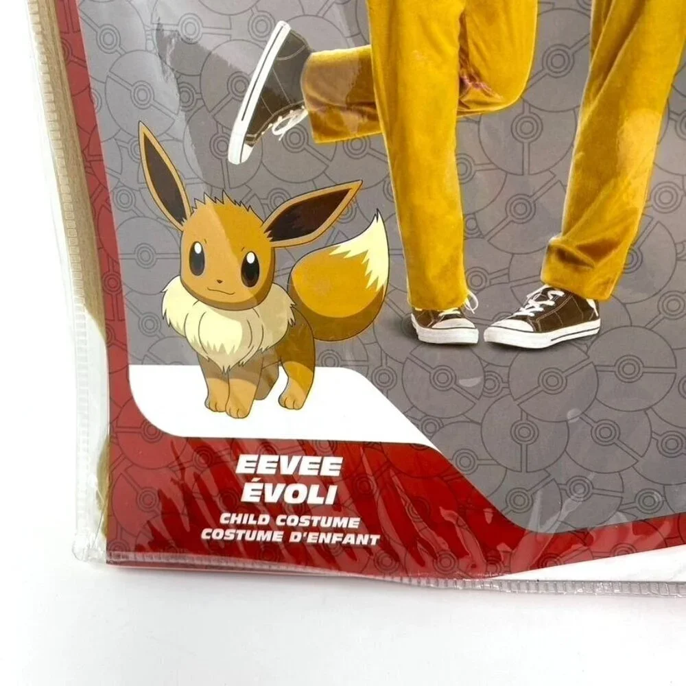 Spirit Halloween Kids Eevee Jumpsuit Pokémon Halloween Costume Size Med 7-8 - Picture 4 of 9